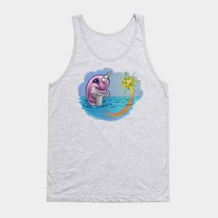 Narwhal Rainbow Sunshine Tank Top